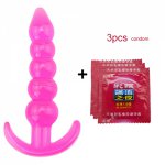 Anal Plug Beads Jelly Toys Skin Feeling Dildo Adult Sex Toys for Men Butt Plug Sex Products Sex Toys for Women