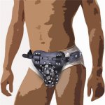 Adjustable male slave underpants chastity belt penis bondage leather harness bdsm men sex products for fetish wear