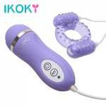 IKOKY Vibrate Masculine Masturbation Vibrator Persistent Ring Jump Egg Sex Toys For Men Waterproof Penis Stimulator