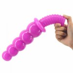 Soft Round Head Huge Dildo Big Balls Butt Penis Insert Anal Plug Expanding Anus Device Vagina Sex Toy For Women Men Masturbator
