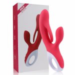 New Unique Inner Finger Vibrator, USB Recharge Rabbit Vibrator 3 Spot Clitoris Stimulator G Spot Vibrator Sex Toys For Woman.