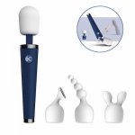 Powerful oral clit Vibrators for Women Magnetic Recharger AV Magic Wand Vibrator Massager Adult Sex Toys for Woman Masturbator