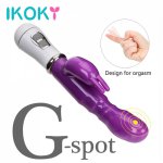 Ikoky, IKOKY 12 Speed Strong Rabbit Vibrator,  Clitoris Stimulator G-spot Massager, Sex Toys For Women Female Masturbator Sex Shop