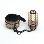 Smspade PU bondage restraints handcuffs and anklecuffs