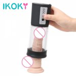 Ikoky, IKOKY Telescopic Penis Pump Male Erection Training Penis Extend Penis Enlargement Sex Toys for Men Male Masturbation Erotic