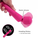 Powerful oral clit Vibrators for Women USB Charge AV Magic Wand Vibrator Massager Adult Sex Toys for Woman Masturbator