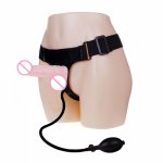 Inflatable Strap On Dildo Harness Kits For Lesbian Women Removable Penis Pump Up To 60mm Width Big Cock Adult Sex Toy