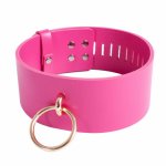 PU Leather Neck Collar Choker for Women Sexy Collar Bondage Restraints Gear S&M BDSM Flirting Sex Toy Erotic Fetish Sex Product