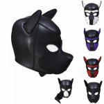 New Leather Dog Headgear Enclosed BDSM Mask Hood Cosplay Fetish SM Bondage Slave Restraints Adult Games Sex Toys For Women.