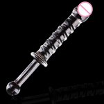 Adult Pyrex Crystal Glass Dildo Double Head Crystal Penis Anal Dildo Glass Sex Toys Sex Products For Women And Men