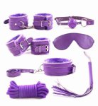 7 PCS/Set PU Leather Handcuffs Whip Collar Adult Sex Toys for Couple Female Bondage Erotic Toy Restraints for Men
