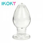 Ikoky, IKOKY Sex Toys for Women Anal Plug Butt Stimulation Sex Products Masturbation Prostate Massager Glass