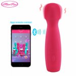 Man Nuo NEW Bluetooth AV Wand For Woman Sex Toys Multi-Speed Magic Wand Massager G-Spot Vibrator Adult Toy R4