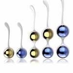 Metal Exercise Vaginal Ball Kegel Dumbbell 4 Ball Interchangeable Ben Wa Balls Tight Vagina Geisha Ball Adult Sex Toys For Woman