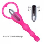 Erotic Toys Anal Vibrator Long Anal Plugs Beaded Adult Massager Electric Masturbation Sex Toys For Women and men