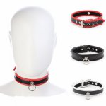 Adjustable Fetish Slave Bdsm Chastity Neck Collar Choker PU Leather Bondage Restraint BDSM Adult Games Sex Products For couples