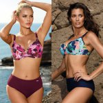 2019 Sexy Bikini Set Three Piece Swimsuit Women Push Up Swimwear Brazilian Bathing Suit Beachwear Swimming Suit For Women Bikini