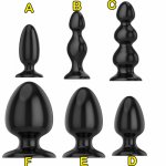 Super Big Butt Plug 6 Size Choose Anal Beads Dilatador Anal Expander Anal Plug Buttplug Prostate Massager Sex Toys For Couples