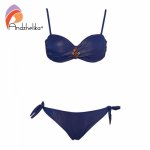 Andzhelika Sexy Bikinis Women Solid Diamond Swimsuit Push Up Bikini Set Brazilian Bathing Suit 2019 Summer Beach Swimwear