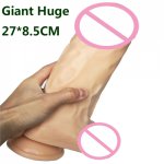 27*8.5CM Giant Huge Dildo Super Big Dildos Dick Large Dong Realistic Penis Suction Cup Masturbator Anal Plug Sex Toy For Women