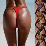 2019 Hot T-back Bikini Bottom Girl Sexy G-string Swim Briefs Women Trunks Beachwear Brazilian Thong Biquini Bottoms Suit Panties