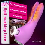 Omysky Blowjob Tongue Sucker Rabbit Vibrator Clitoris Nipper Champing Stimulator Oral Sex Toys For Women New Adult Sex Products