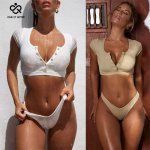 2019 new Women Push-up Padded Bra Bandage Bikini Set Swimsuit Swimwear Bathing Sexy Female Women's Swimming Suit Sex  Y101