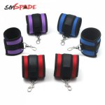 SMSPADE  Three Color Neoprene Bondage Boutique Soft Handcuffs For Couples Adult Games Sex Toys Restraint Cosplay Tool 