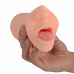 Silicone Masturbator Cup Sex Toys Oral Plug-in Penis Dildos Massage Tongue Sucking Licking Adult Product Cock Cover Doll for Man