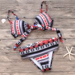 2018 Sexy Cross Brazilian Bikinis Women Swimwear Swimsuit Push Up Bikini Set Halter Top Beach Wear Bathing Suits Large Size 3XL