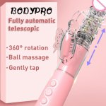 Omysky 12 Speeds Telescopic Dildo Vibrator 360 Butterfly Clitoris Stimulator Rabbit Vibrator Massager Adults Sexy Toys for women