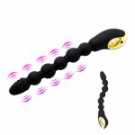 10 Mode Anal Vibrator Long Beads Prostate Massager USB charge Flexible Butt Plug Stimulator Dildo Vibe Sex Toys For Men Women