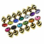 Wholesale 50PCS/lot Small Size Metal Anal Butt Plug Jewelry Booty Beads Love Plug Adult Sex Toy for Woman Men Erotic Sex Product