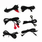 Black Physiotherapy Cable Electro Sex Toys Accessory For Electric Shock Professionals Host Wire Medical Themed Products