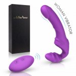 Female Clitoris Stimulate G Spot Vibrator For Two Big Dildo Remote Control Powerful Vibrator Adult Clitoris Phalos Sex Shop X303