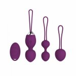 4pcs Wireless Vibrating eggs Silicone Ben wa ball G Spot Vibrator Vaginal Ball Trainer Sex Toys Kegel Vagina Tightening Ball Set