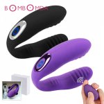 10 Speed U Shape Couple Vibrator USB Waterproof Rechargeable G Spot Clitoral Vibrators Massager Adult Sex Toys for Women Female