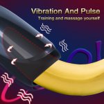 Vibrator Vagina Anal Male Masturbator for man Suction Cup pocket vagina Real Pussy Masturbation Cup vibrator Sex Toy For Men gay