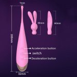 3 in 1 Rabbit Vibrators Clitoris Stimulator G-spot Massager Sex Toys for Woman  Female Masturbator Silicone Waterproof Sex Shop