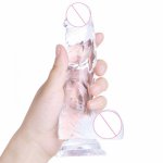 3 Colors Realistic Crystal Jelly Dildo Female Masturbation with Suction Cup Strap on Dick Clit G-spot Anal Sex Toys for Women 