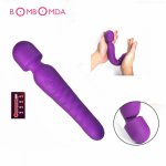 Waterproof Heated Warming Big vibrator silicon super powerful Charging Vibrator for women adult sex product G spot AV Vibrator 3