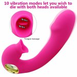 2019 New Tongue Clitoris Sucking Vibrators for Women Oral Nipple Stimulator Sucker Womanizer Licking G-spot Vibrator Sex Toys