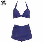 KayVis 2019 Sexy Bikinis Women Swimsuit Push Up Swimwear Halter Solid Brazilian Bikini Set Beachwear Bathing Suits Swim Wear