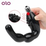 OLO Anal Vibrator G-spot Vibrator Anal Plug C Type Dildo Butt Plug Male Masturbator 10 Speed Prostate Massager Sex Toys For Man