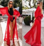 2019 summer solid Beach kaftan Chiffon Elegant Women Sexy Beach Swimwear Solid Bikini Cover Up Long Dress Bathing Suit Swim Wear