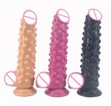 23.1*5.2cm silicone dildo realistic penis suction deep texture anal masturbator lesbian erotic sex products sex toys for women