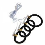 Electro Shock Accessories Penis Rings ,4 PCS Male Cock Enlargers Extension Ring, Electric Shock Cock Ring Adult Products For Men