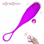 Wireless Remote Control Vibrating Silicone Bullet Egg Vibrators USB Rechargeable Massager Ball Adult Sex Toys