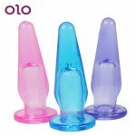 OLO Soft Jelly Butt Plug Anal Plug Finger Sex Toys for Men Woman Masturbation Prostate Massager Erotic Toys 