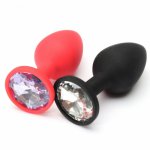Ins, Sex Toys Adult Sex Products Vibrating Plug Dildo Silicone Anal Toys Smooth Touch Colorful Diamond Butt Plug Insert Stopper